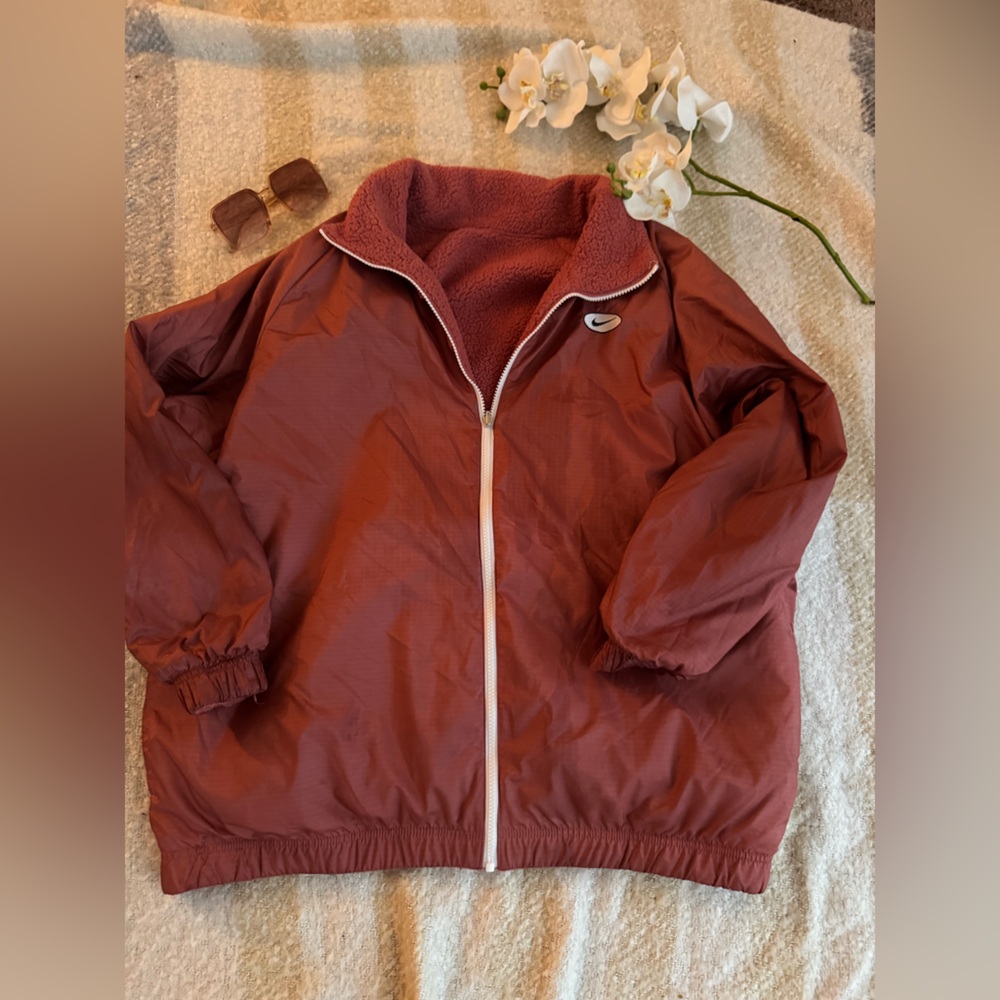 Nike Warm Red Fleece Jacket